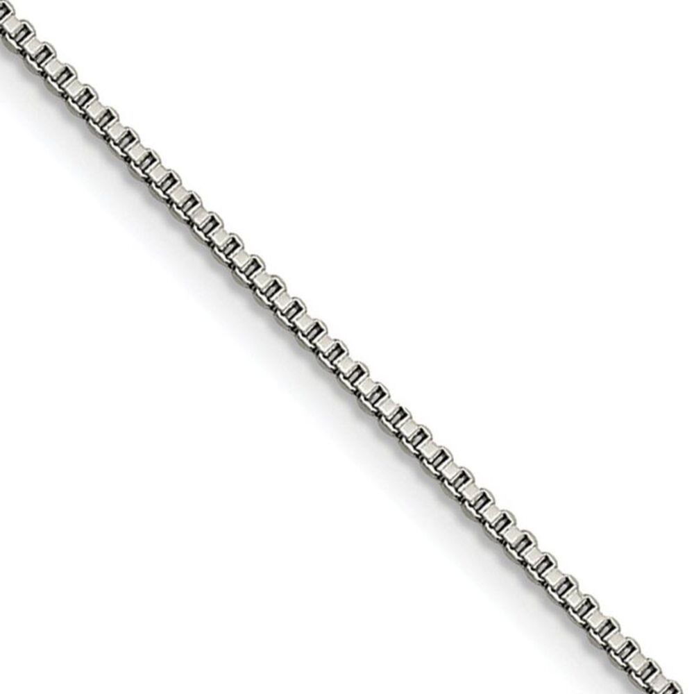 1.5mm Stainless Steel Box Chain Necklace, 24 Inch